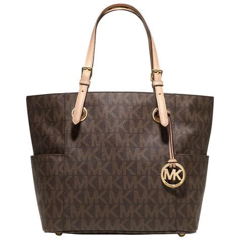 michael kors brown design purse|Michael Kors brown tote handbags.